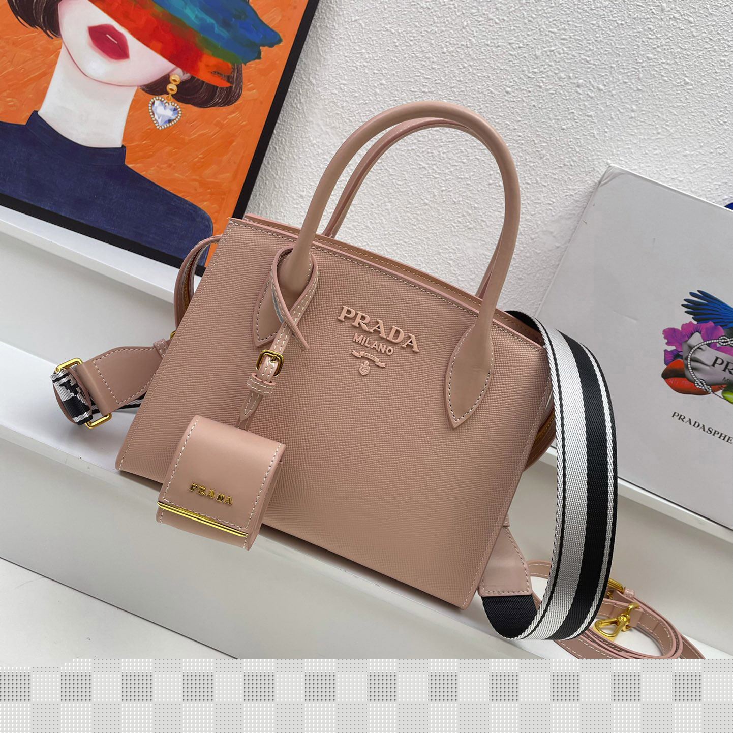 Pra*a top handle bags